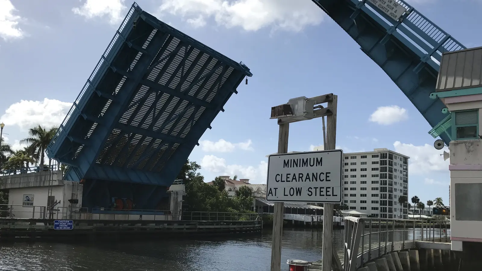 The Atlantic Avenue drawbridge over the Intracoastal in Delray Beach, Florida